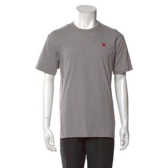 play comme des garcons Authentic t shirt mens gray short sleeve Crew Neck Xl - Picture 1 of 9